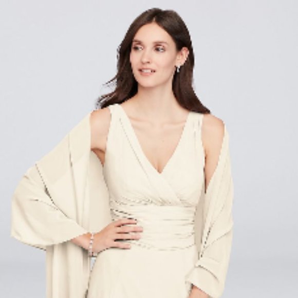 David's Bridal Accessories Davids Bridal Sheer Chiffon Wrap In